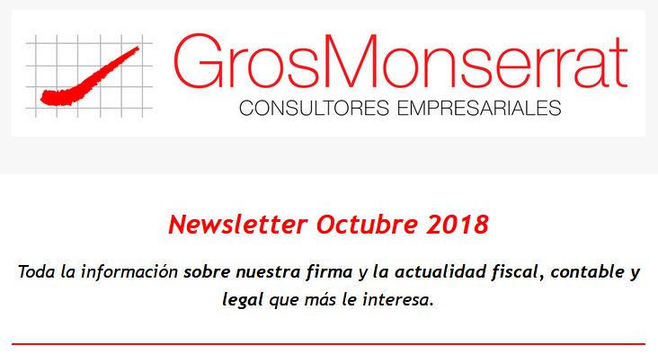 Boletín Gros Monserrat _ Octubre 2018
