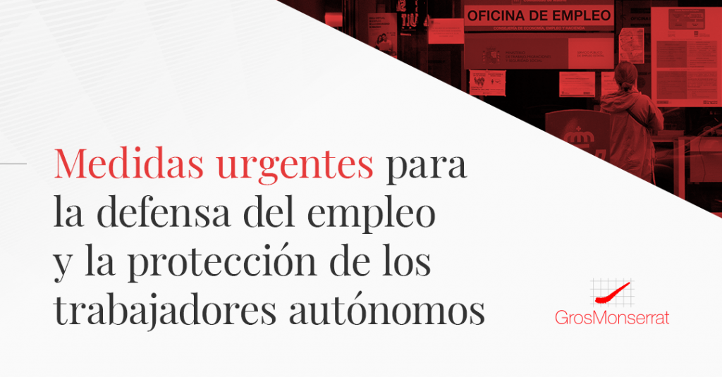 Medidas urgentes para la defensa del empleo, la reactivación económica ...