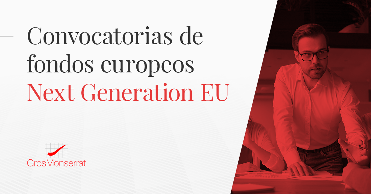 Convocatorias de fondos europeos Next Generation EU